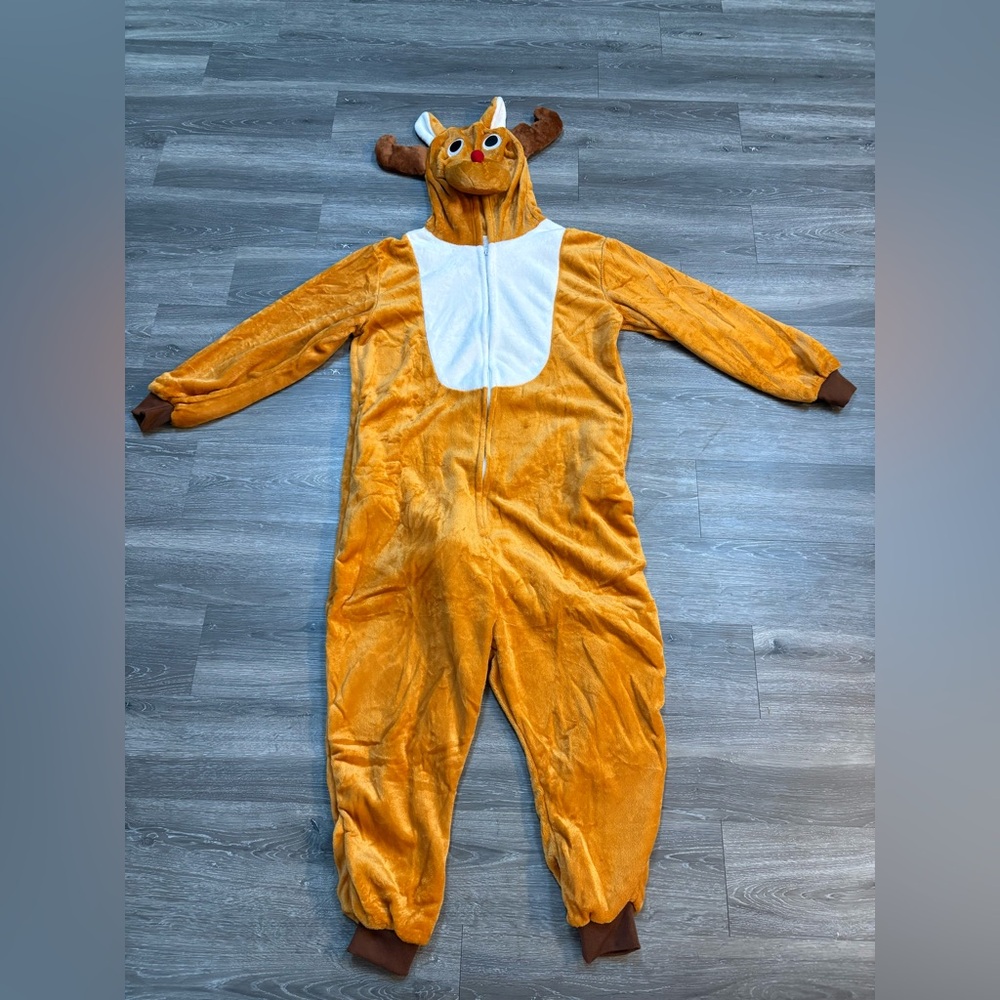 Brown Reindeer Onesie Costume